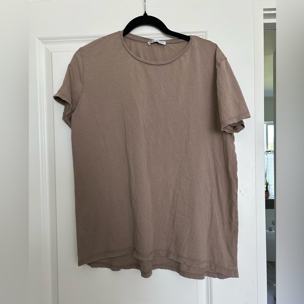 Zara Taupe T-Shirt